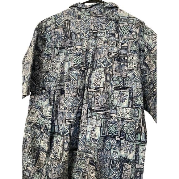 Bishop St Apparel Men's Native Hawaiian Design Collared Buttoned Shirt Size 3XL - Picture 6 of 12